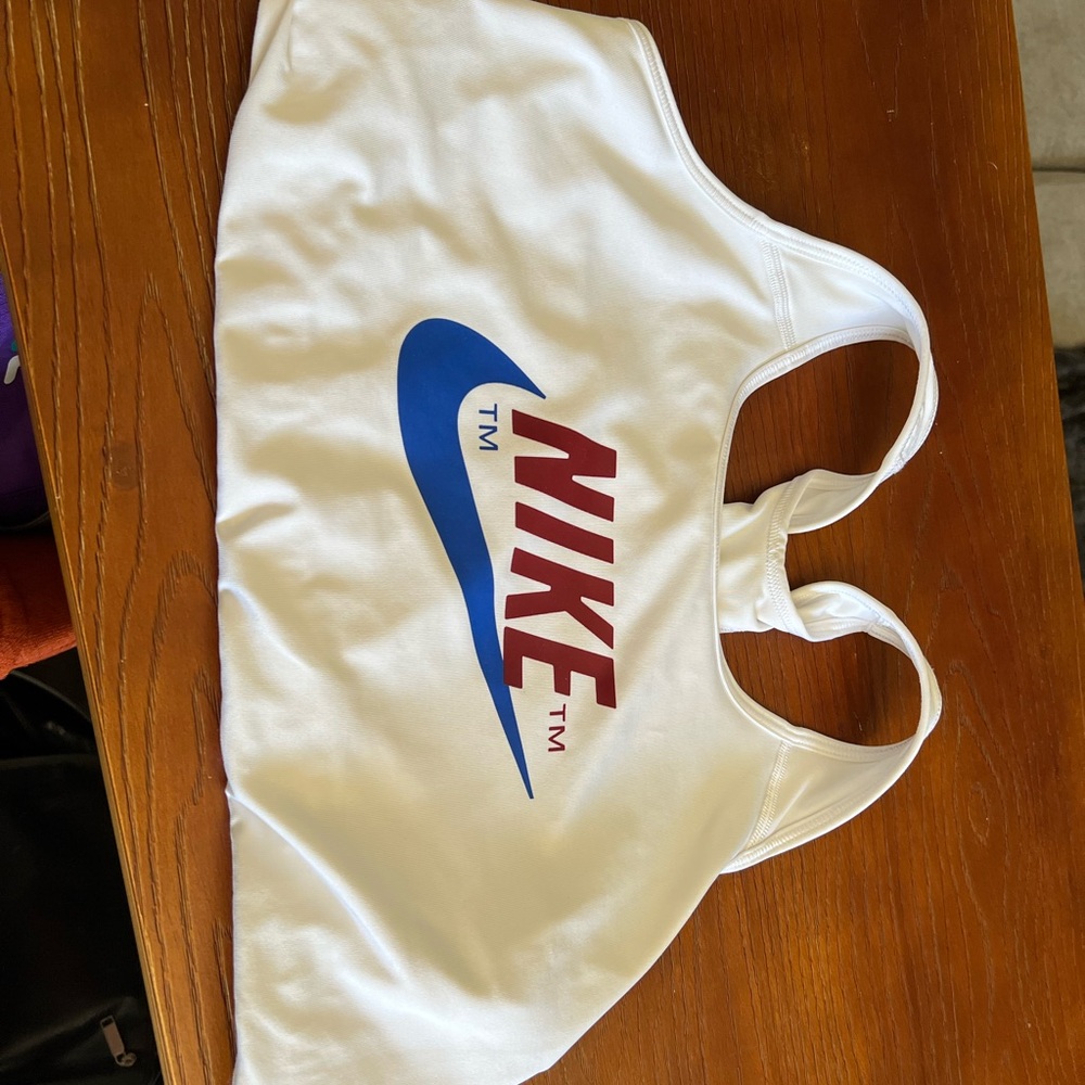 Nike White Dri-FIT Sports Tank